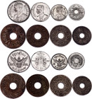 Thailand Lot of 6 Coins 1920 - 1946
Various Dates & Denominations; Tin, Nickel & Bronze; XF-AUNC