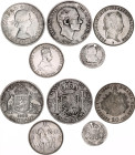 World Lot of 5 Coins 1810 -1960
Silver; Various denominations and dates; VF-XF