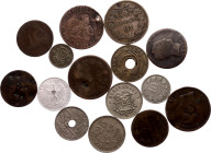 World Lot of 15 Coins 1823 - 1969
Various Denominations, Countries & Conditions