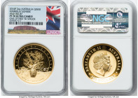 Elizabeth II gold Proof High Relief "Kimberley Sunrise" 500 Dollars (2 oz) 2016-P PR70 Ultra Cameo NGC, Perth mint, KM-Unl. One of First 50 Struck. Th...