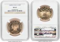 Republic gold 100 Pesos 1960-So MS65 NGC, Santiago mint, KM175. HID09801242017 © 2022 Heritage Auctions | All Rights Reserved