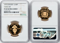Republic gold Proof "Taino Art" 100 Pesos 1975 PR69 Ultra Cameo NGC, KM39. HID09801242017 © 2022 Heritage Auctions | All Rights Reserved