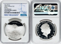 Elizabeth II silver Proof "City Views - Rome" 2 Pounds (1 oz) 2022 PR70 Ultra Cameo NGC, KM-Unl. First Releases. City Views series. Limited Edition Pr...