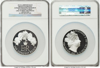 Elizabeth II silver Proof "Longest Reigning Monarch" 10 Pounds (5 oz) 2015 PR70 Ultra Cameo NGC, S-M6. Graded Presentation Mintage: 500. One of First ...