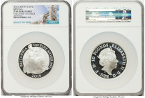 Elizabeth II silver Proof "Britannia" 10 Pounds (5 oz) 2016 PR69 Ultra Cameo NGC, S-BSH4. Graded Presentation Mintage: 250. One of First 250 Struck. A...