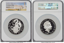 Elizabeth II silver Proof Piefort "Queen's Beasts - Red Dragon of Wales" 10 Pounds (10 oz) 2018 PR69 Ultra Cameo NGC, S-QBCSD3. Graded Presentation Mi...