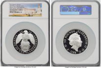 Elizabeth II silver Proof "Queen's Beasts - Falcon of the Plantagenets" 10 Pounds (5 oz) 2019 PR69 Ultra Cameo NGC, S-QBCSD5. Graded Presentation Mint...