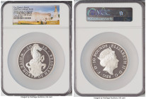 Elizabeth II silver Proof "Queen's Beasts - White Horse of Hanover" 10 Pounds (5 oz) 2020 PR70 Ultra Cameo NGC, S-QBCSD8. The Queen's Beasts series. O...