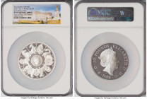 Elizabeth II silver Proof "Queen's Beasts - Completer Coin" 10 Pounds (5 oz) 2021 PR69 Ultra Cameo NGC, S-QBCSD11. Queen's Beasts series. One of Fist ...