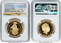 Elizabeth II gold Proof "Queen's Beasts - Black Bull of Clarence" 100 Pounds (1 oz) 2018 PR69 Ultra Cameo NGC, S-QBCGB4. Queen's Beasts series. Graded...