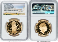 Elizabeth II gold Proof "Queen's Beasts - White Lion of Mortimer" 100 Pounds (1 oz) 2020 PR70 Ultra Cameo NGC, S-QBCGB7. Graded Presentation Mintage: ...