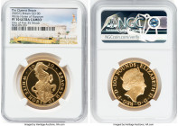 Elizabeth II gold Proof "Queen's Beasts - White Horse of Hanover" 100 Pounds (1 oz) 2020 PR70 Ultra Cameo NGC, S-QBCGB8. Graded Presentation Mintage: ...