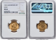 Republic gold "Centennial" 20 Francs 1963 MS66 NGC, cf. KM-XM2b (without ESSAI). HID09801242017 © 2022 Heritage Auctions | All Rights Reserved