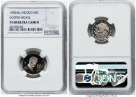 Estados Unidos Proof 20 Centavos 1983-Mo PR68 Ultra Cameo NGC, Mexico City mint, KM442. An excellent reverse with some marks on the obverse devices. H...