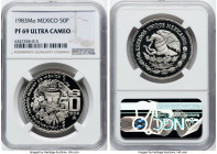 Estados Unidos Proof "Coyolxauhqui" 50 Pesos 1983-Mo PR69 Ultra Cameo NGC, Mexico City mint, KM490. 344776 HID09801242017 © 2022 Heritage Auctions | A...