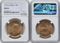 Republic gold Krugerrand (1 oz) 1974 MS66 NGC, KM73. HID09801242017 © 2022 Heritage Auctions | All Rights Reserved