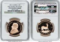 Republic 4-Piece Certified gold Krugerrand Proof Set 2011 PR69 Ultra Cameo NGC, South African mint. Krugerrand thru 1/10 Krugerrand issues. One of Fir...