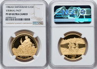 Confederation gold Proof "Eternal Pact" Unze 1986-AH PR69 Ultra Cameo NGC, Argor mint, KM-XMB9. HID09801242017 © 2022 Heritage Auctions | All Rights R...