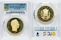 Republic gold Proof 10000 Bolivares 1987-(c) PR62 Deep Cameo PCGS, Caracas mint, KM-Y61. HID09801242017 © 2022 Heritage Auctions | All Rights Reserved...