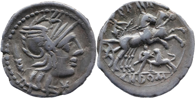 Roman Republic
CN. LUCRETIUS TRIO. Rome. Circa 136 BC. AR Denarius 3.71 g. TRIO...