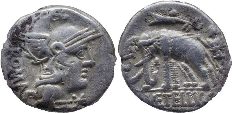 Roman Republic
C. CAECILIUS METELLUS CAPRARIUS. Rome. Circa 125 BC. AR Denarius...