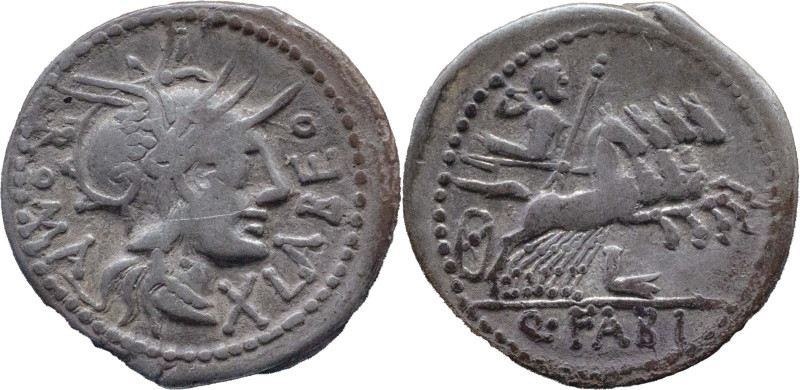 Roman Republic
Q. FABIUS LABEO. Rome. Circa 124 BC. AR Denarius 3.57 g. LABEO /...