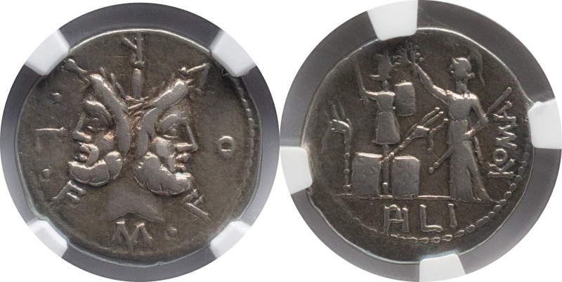 Roman Republic
M. FURIUS L.F. PHILUS. Rome. Circa 120 BC. AR Denarius. M FOVRI ...