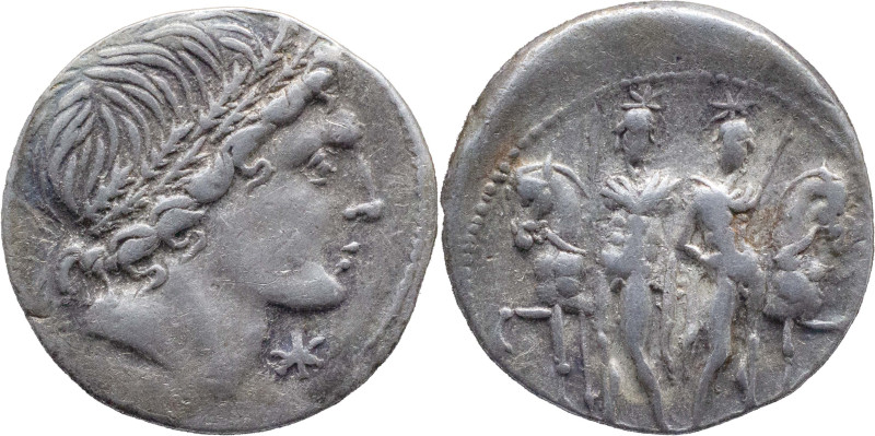Roman Republic
L. MEMMIUS. Rome. Circa 109-108 BC. AR Denarius 3.92 g. Male hea...