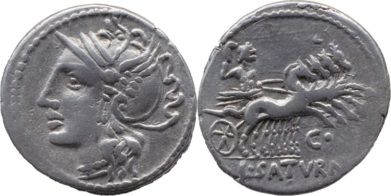 Roman Republic
L. APPULEIUS SATURNINUS. Rome. Circa 104 BC. AR Denarius 3.92 g....