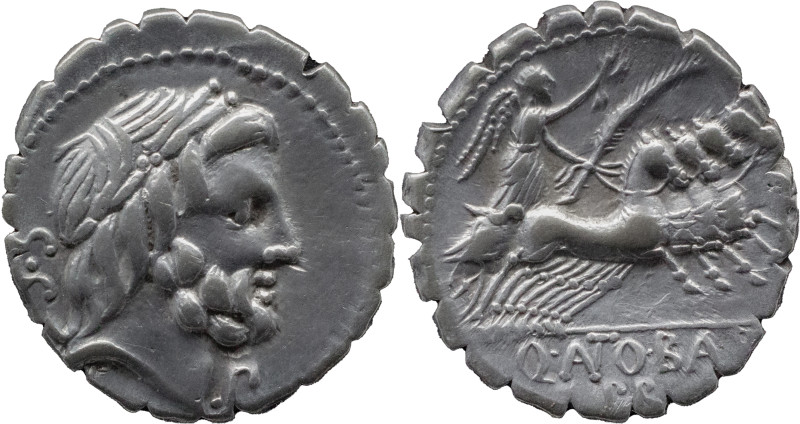 Roman Republic
Q. ANTONIUS BALBUS. Rome. Circa 83-82 BC. AR Serrate Denarius 3....