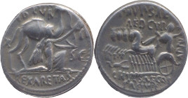 Roman Republic
M. AEMILIUS SCAURUS and P. PLAUTIUS HYPSAEUS. Rome. Circa 58 BC. AR Denarius 3.90 g. M SCAVR / AED CVR / EX S C / REX ARETAS, Nabatean...