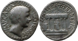 Roman Republic
OCTAVIAN. Mint in central or southern Italy. Circa 36 BC. AR Denarius 3.75 g. IMP CAESAR DIVI F III VIR ITER R P C, Bare head right / ...