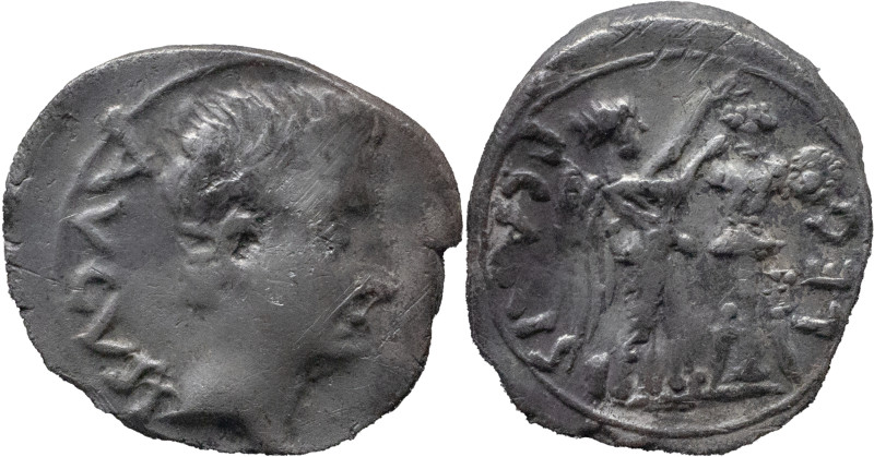 The Roman Empire
AUGUSTUS. Emerita; P. Carisius, legatus pro praetore. Circa 27...