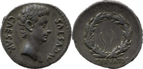 The Roman Empire
AUGUSTUS. Uncertain mint in Spain, possibly Colonia Patricia. Circa 27 BC-14 AD. AR Denarius 3.75 g. AVGVSTVS CAESAR, Bare head righ...