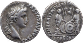 The Roman Empire
AUGUSTUS. Lugdunum. Circa 27 BC-14 AD. AR Denarius 3.74 g. CAESAR AVGVSTVS DIVI F PATER PATRIAE, Laureate head right / C L CAESARES ...