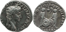 The Roman Empire
AUGUSTUS. Lugdunum. Circa 27 BC-14 AD. AR Denarius 3.60 g. CAESAR AVGVSTVS DIVI F PATER PATRIAE, Laureate head right / C L CAESARES ...