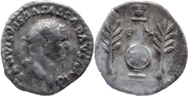 The Roman Empire
DIVUS VESPASIAN (Died 79). Rome. AR Denarius 3.44 g. Rome. DIVVS AVGVSTVS VESPASIANVS, Laureate head right / Column bearing shield i...