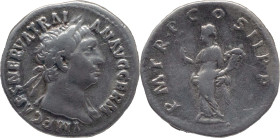 The Roman Empire
Trajan. Rome. Circa 98 - 100. AR Denarius 3.43 g. IMP. CAES. NERVA TRAIAN AVG.
 GERM., his laureate head rt. / P.M. TR.P. COS. II P...