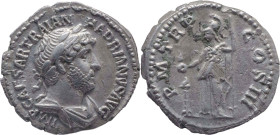 The Roman Empire
HADRIAN. Rome. Circa 117-138. AR Denarius 3.21 g. IMP CAESAR TRAIAN HADRIANVS AVG, Laureate bust right, slight drapery on left shoul...