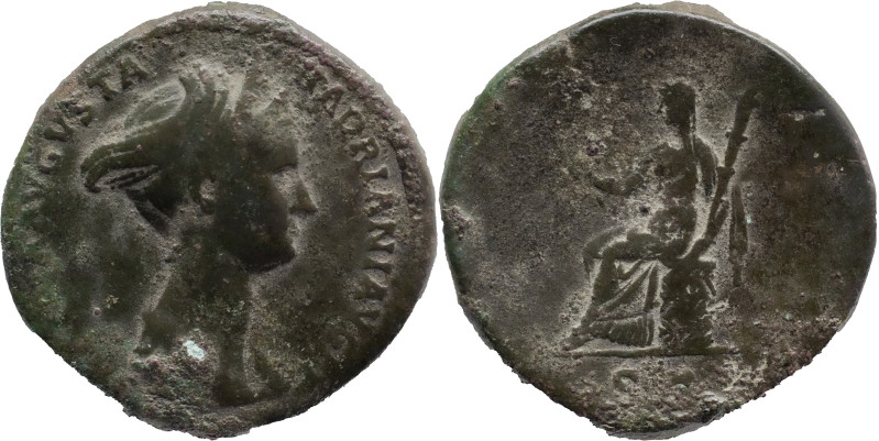 The Roman Empire
SABINA (Augusta). Rome. Circa 128-136/7. AE Sestertius 25.80 g...