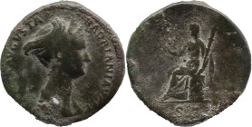 The Roman Empire
SABINA (Augusta). Rome. Circa 128-136/7. AE Sestertius 25.80 g. Draped bust of Sabina with triple tiara on the right, around legend,...