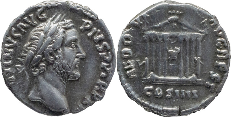 The Roman Empire
ANTONINUS PIUS. Rome. Circa 138-161. AR Denarius 3.29 g. ANTON...