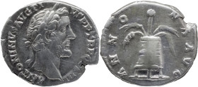 The Roman Empire
ANTONINUS PIUS. Rome. Circa 138-161. AR Denarius 3.38 g. ANTONINVS AVG PIVS P P TR P COS III, Laureate head right / ANNONA AVG, Modi...