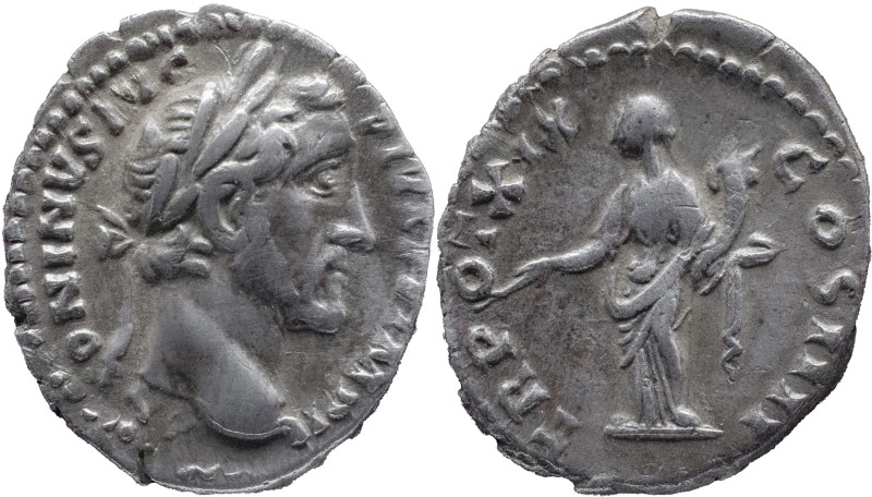 The Roman Empire
ANTONINUS PIUS. Rome. Circa 138-161. AR Denarius 2.84 g. ANTON...