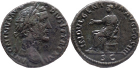 The Roman Empire
ANTONINUS PIUS. Rome. Circa 138-161. AE Sestertius 22.45 g. ANTONINVS AVG PIVS P P TR P XVII, Laureate head right / INDVLGENTIA AVG ...
