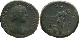 The Roman Empire
Lucilla, daughter of Marcus Aurelius. Rome. Circa 182. AE Sestertius 25.72 g. LVCILLAE AVG M ANTONINI AVG F
Diademed, draped bust r...