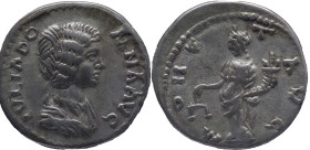 The Roman Empire
Julia Domna (wife of S. Severus). Alexandria. Circa 193/4 ?. AR Denarius 3.17 g. IVLIA DOMNA AVG, draped bust to right / MONET AVG, ...