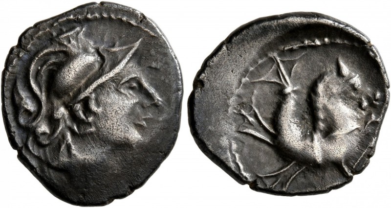 CELTIC, Southern Gaul. Allobroges. Circa 100-75 BC. Drachm (Silver, 16 mm, 2.24 ...