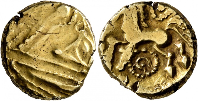 CELTIC, Northeast Gaul. Remi. Late 2nd-mid 1st century BC. Stater (Gold, 17 mm, ...
