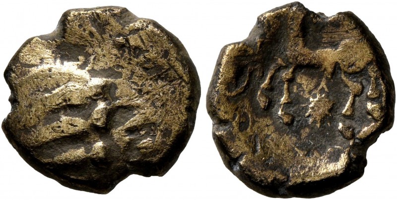 CELTIC, Northeast Gaul. Remi. Late 2nd-mid 1st century BC. Quarter Stater (Elect...